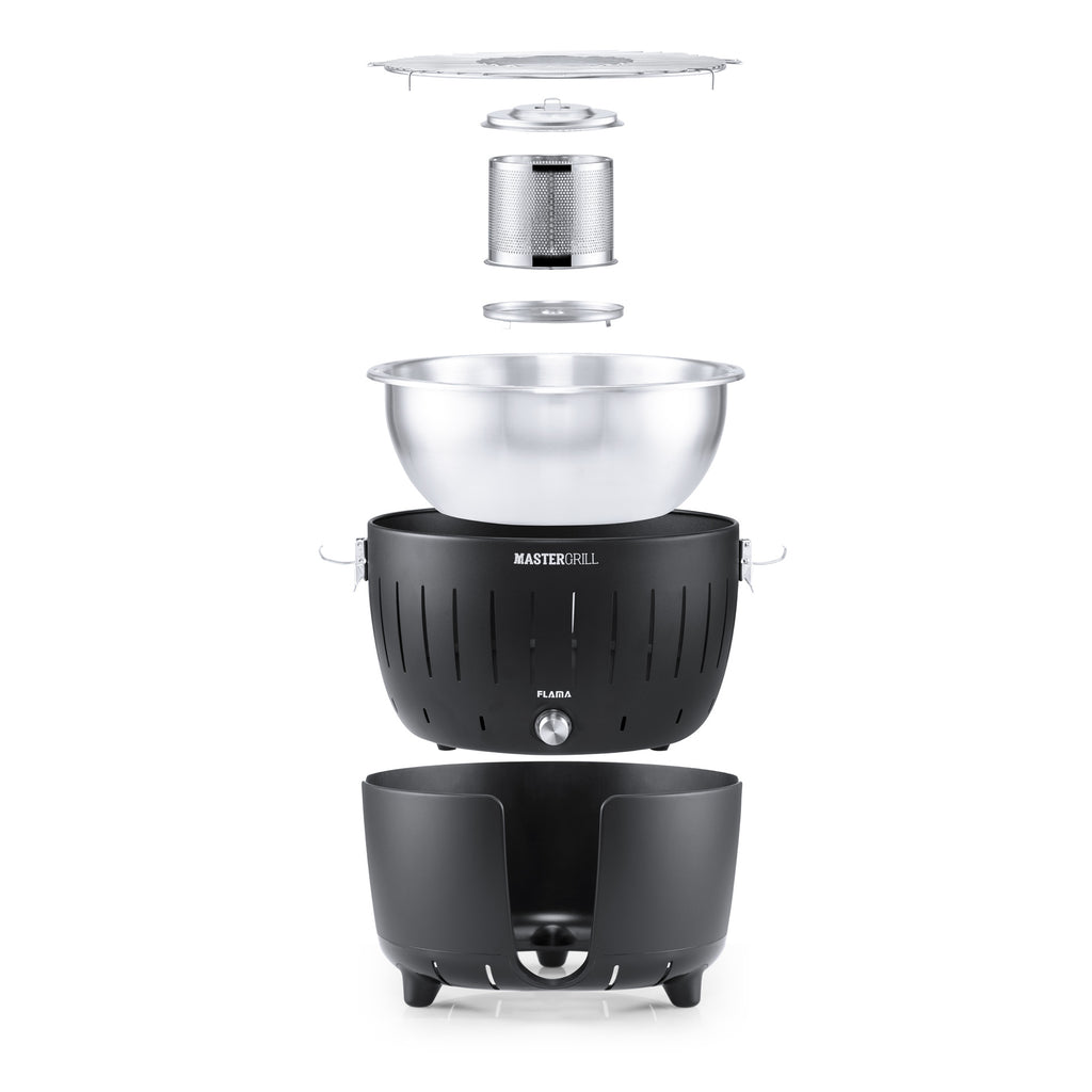 Grelhador a Carvão Mastergrill Preto 4005FL