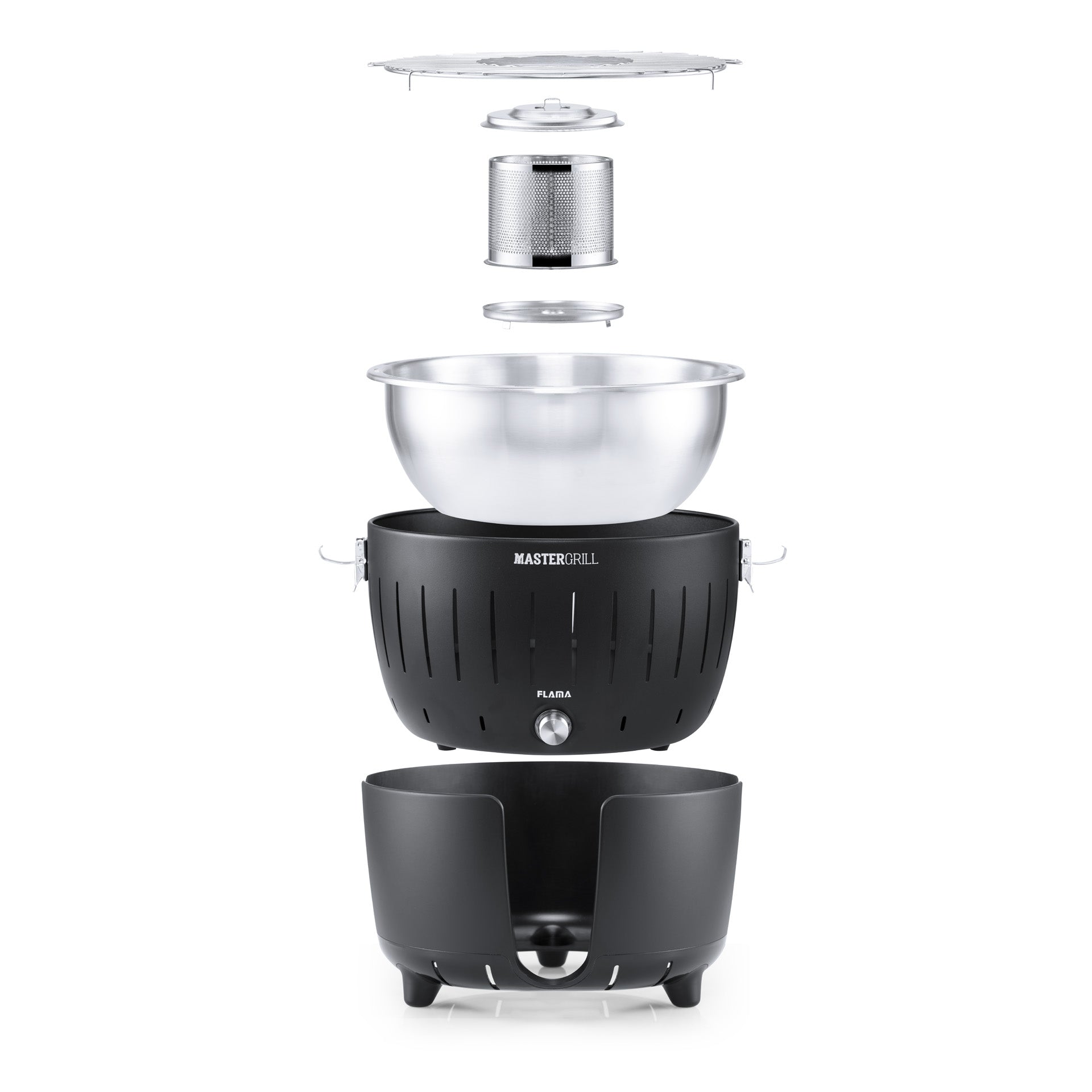 Grelhador a Carvão Mastergrill Preto 4005FL