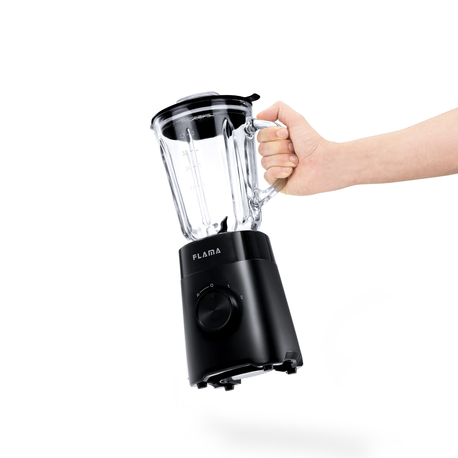 Liquidificadora 1000W Copo Vidro Preta 2232FL