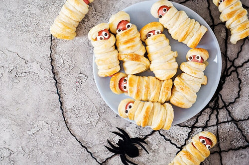 Halloween Múmias de Salsicha na Air fryer