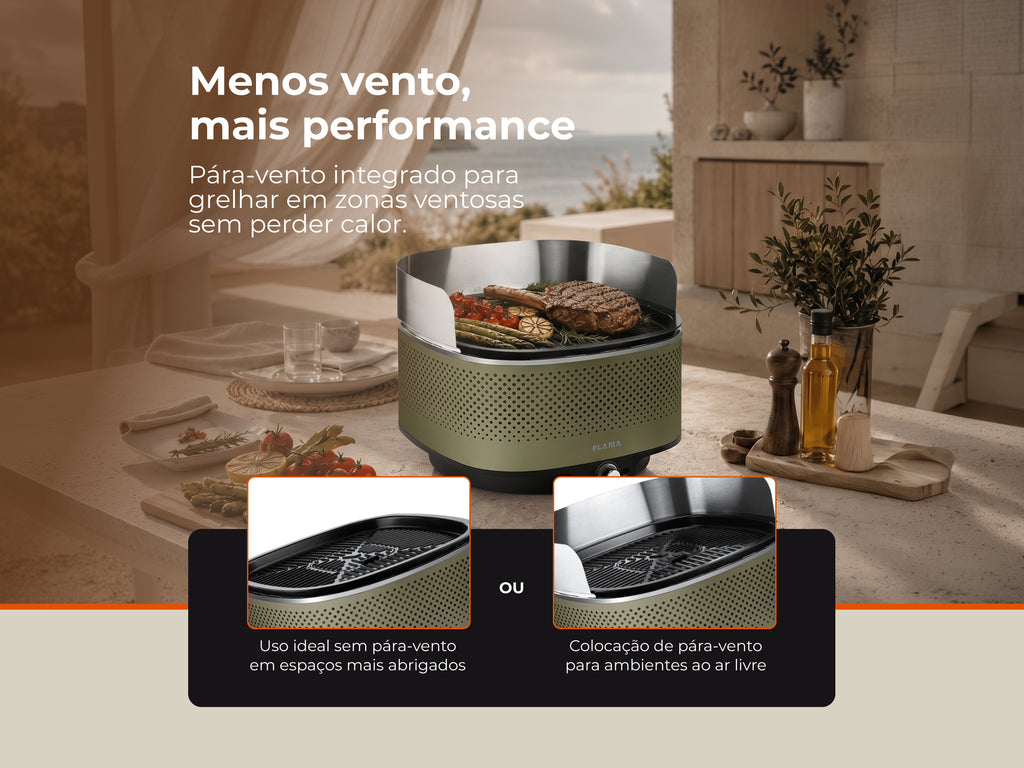 Grelhador a Carvão Mastergrill EVO Forest 4014FL FLAMA