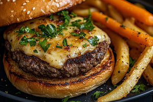 Hambúrguer na Air Fryer