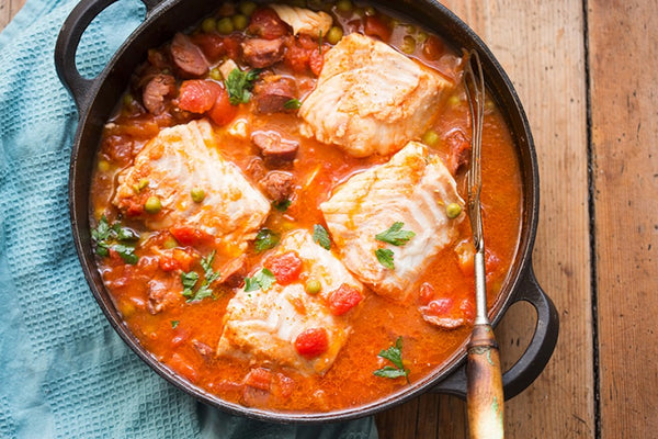 Bacalhau com molho de tomate