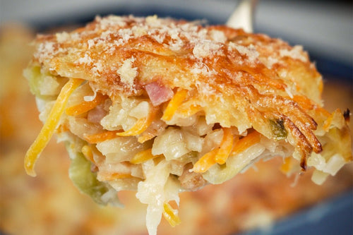 Bacalhau espiritual com legumes no micro-ondas Air Fryer