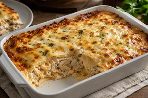 Lasanha de frango cremosa