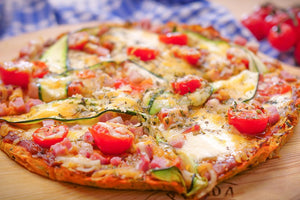 Pizza de brócolos no micro-ondas Air Fryer